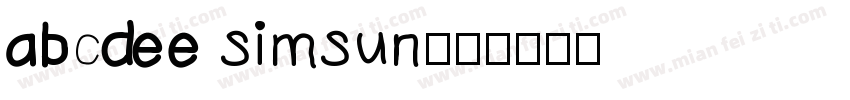 abcdee simsun字体转换